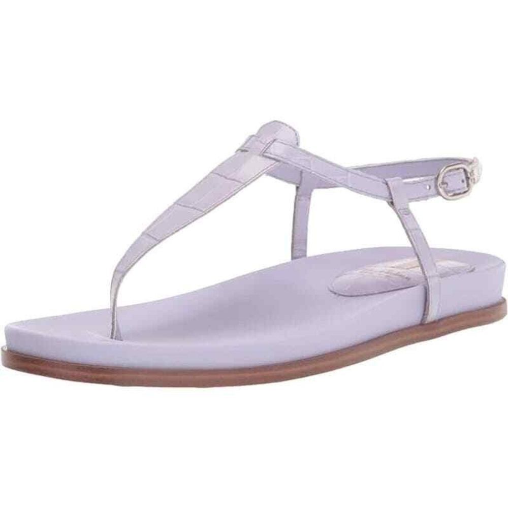 Sam Edelman T Strap Thong Sandals 8.5 Strappy Minimalist Beach Sexy Purple Naomi
